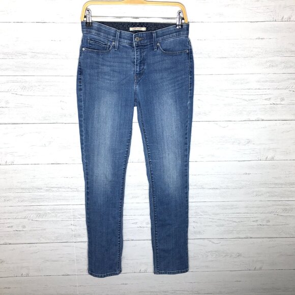 Levi's 525 Perfect Waist Jeans Straight Leg Stretch size 6 length 30" - Picture 2 of 10